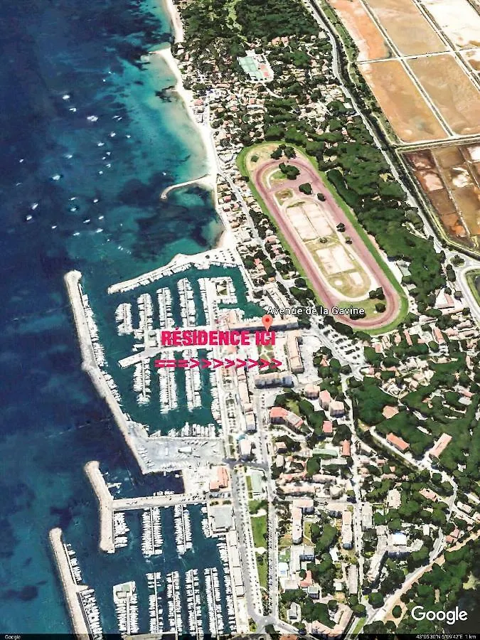 Studio Port D'Hyeres Vue Mer Et Iles De Porquerolles Et Port-Cros 0*, Йер Франция